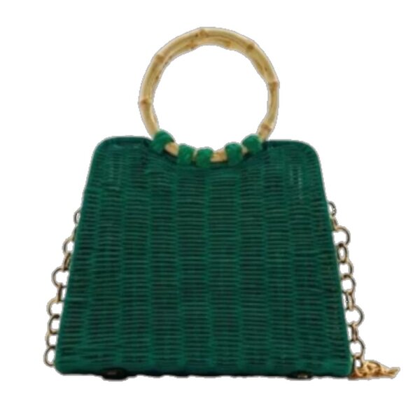 NWOT Zara Rattan Bag - Picture 1 of 5